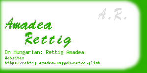 amadea rettig business card